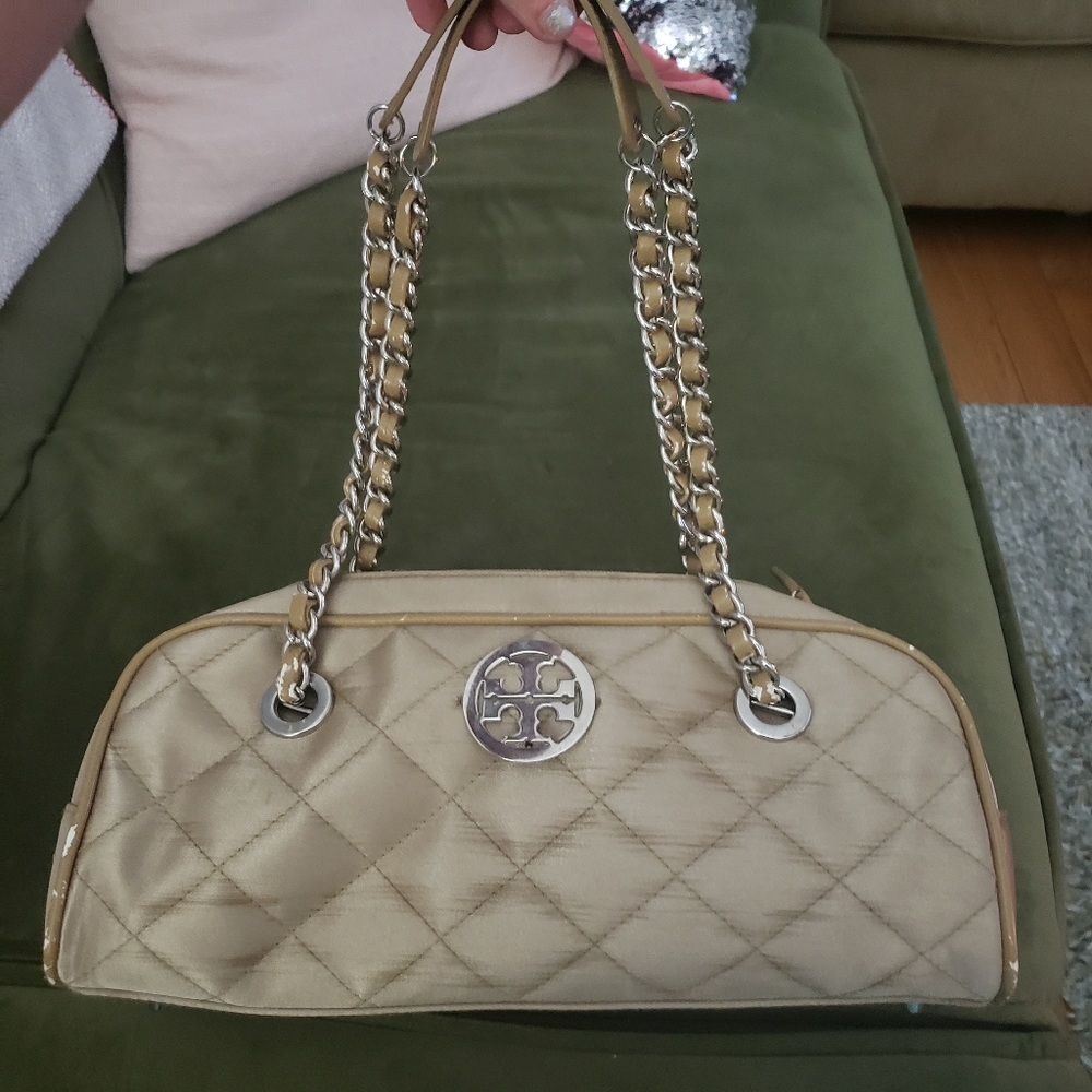Tory Burch champagne bag